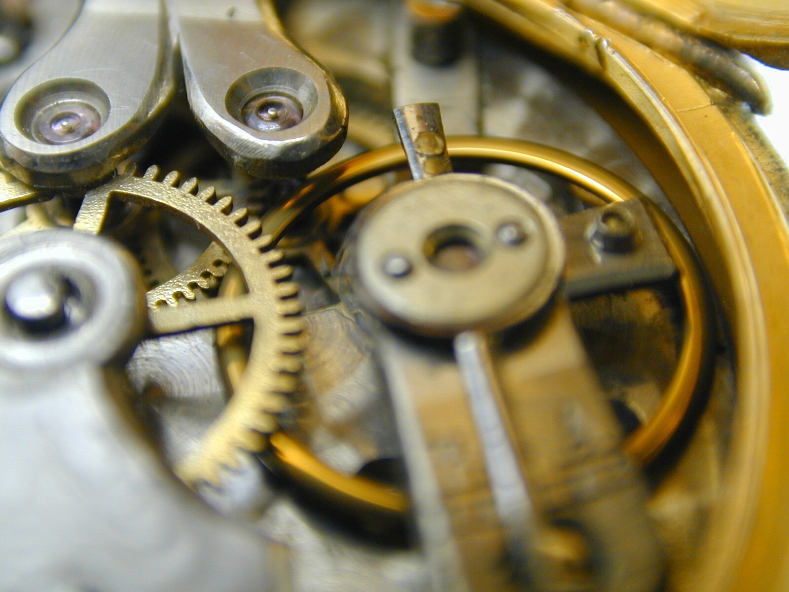 CYLINDER VINTAGE 1880S GOLD FILLED ESCAPEMENT POCKET WATCH, NEED SERVICE