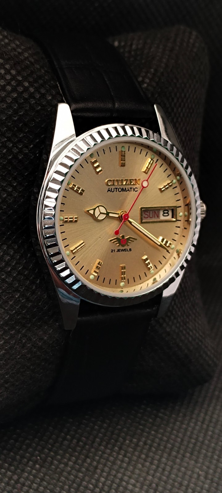 Vintage Automatic Citizen Japan Made bold Dial Day/ Date Men’s Wrist Watch