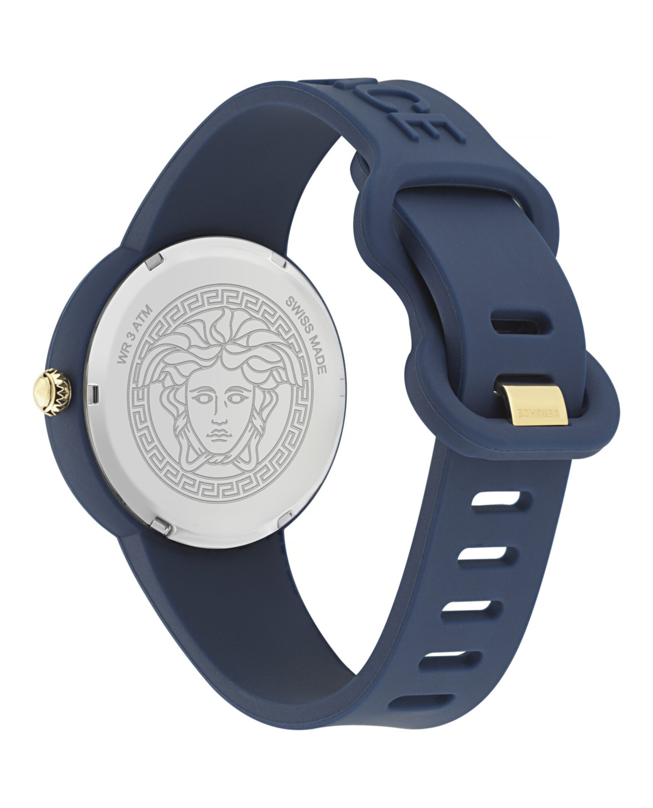 Versace Womens Medusa Pop Blue 39mm Strap Fashion Watch
