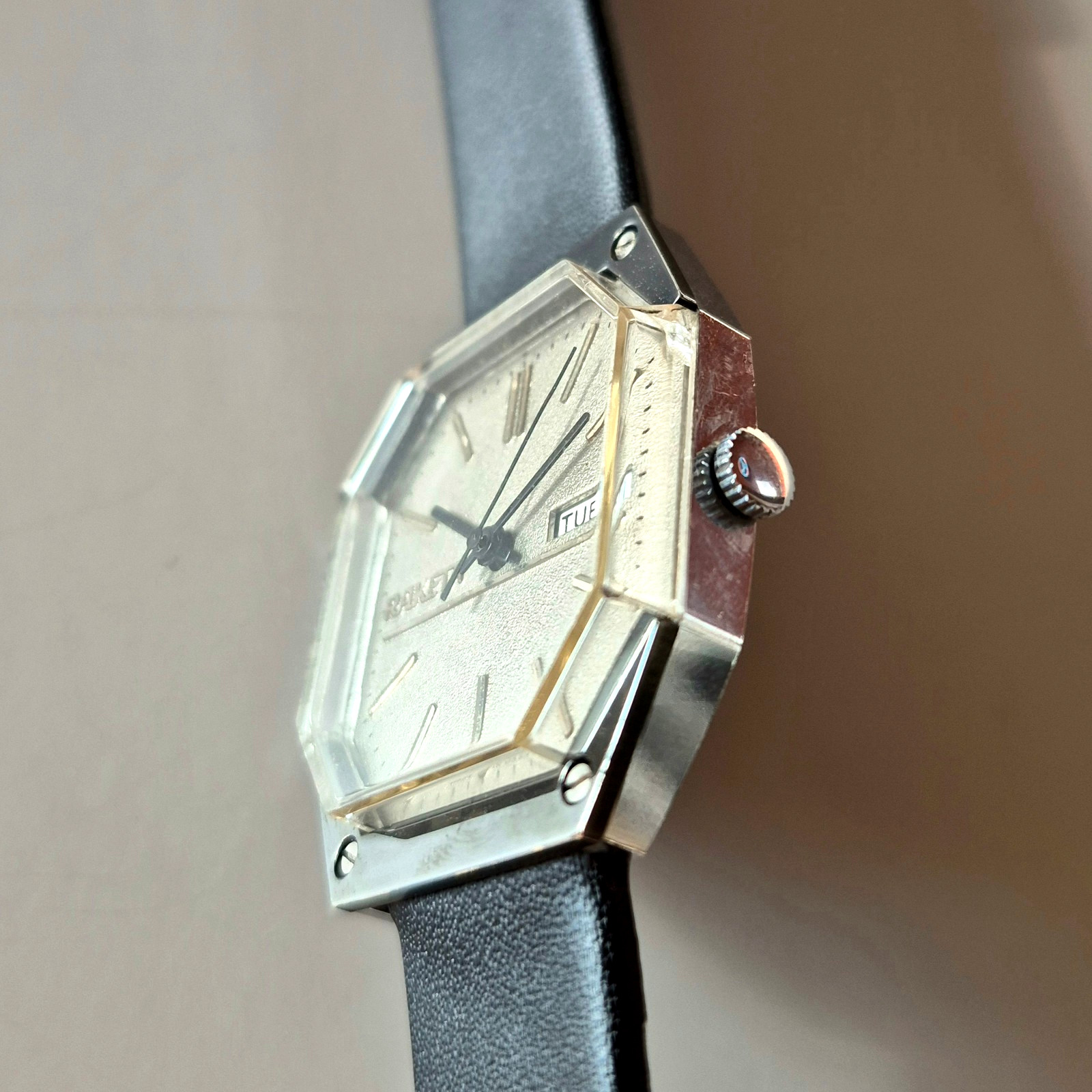 Vintage Raketa Star Wars Soviet Mechanical Watch 2628.H Day Date USSR 18J