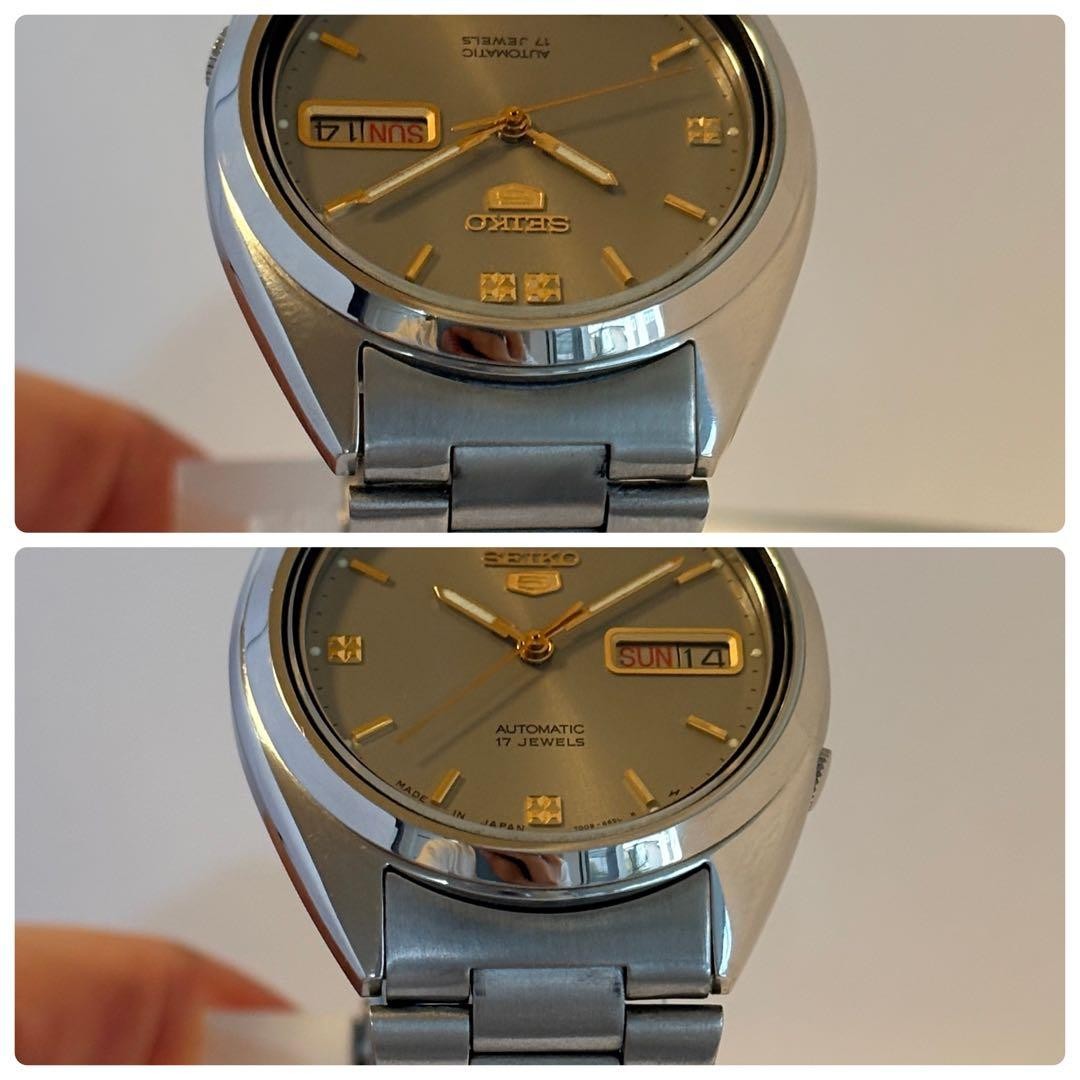 SEIKO 5 Automatic 17 Jewels Day Date Men s Wristwatch Running From Japan