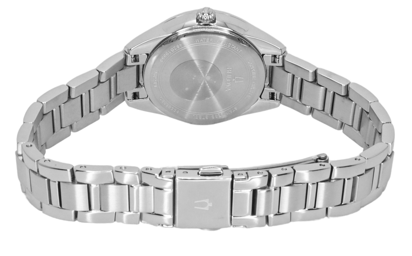 Bulova Sutton Pink Dial Quartz Stainless Steel Women’s Ladies Watch 96P249
