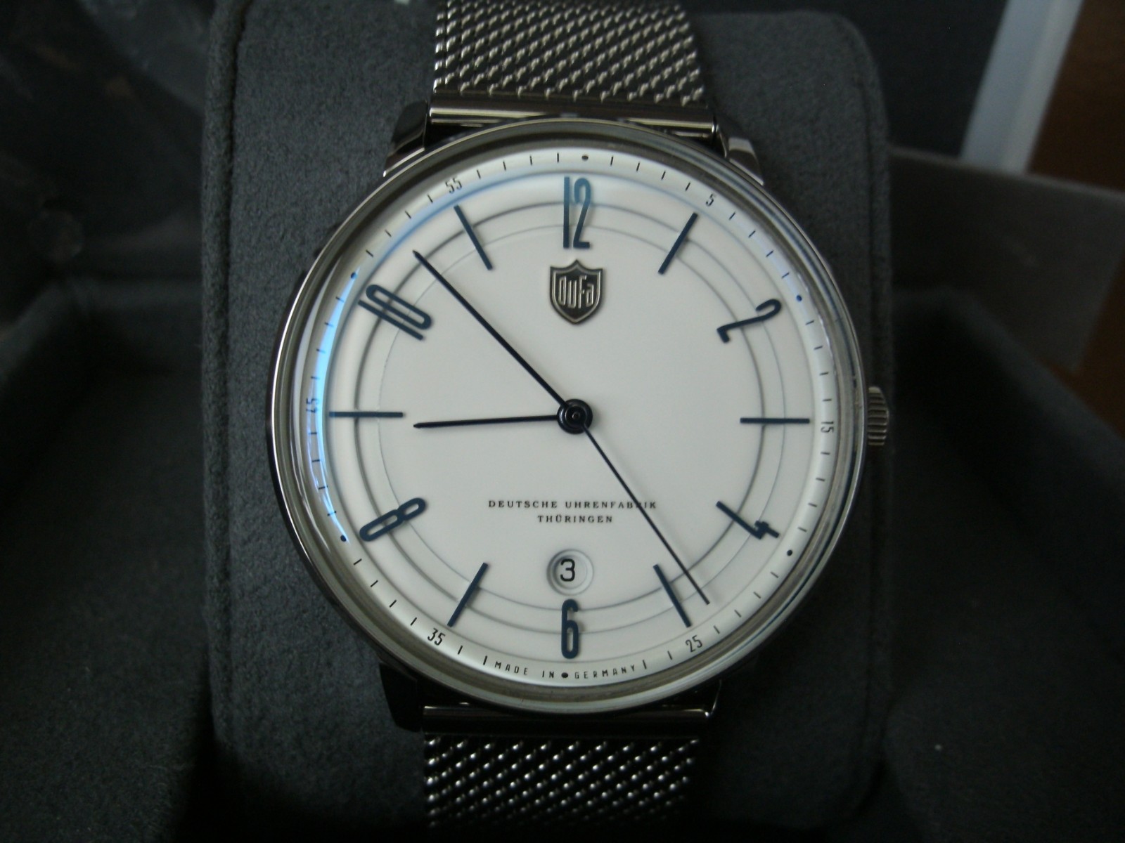 Dufa DF-9016 Bayer Watch working, keeping time. Swiss Sellita SW200