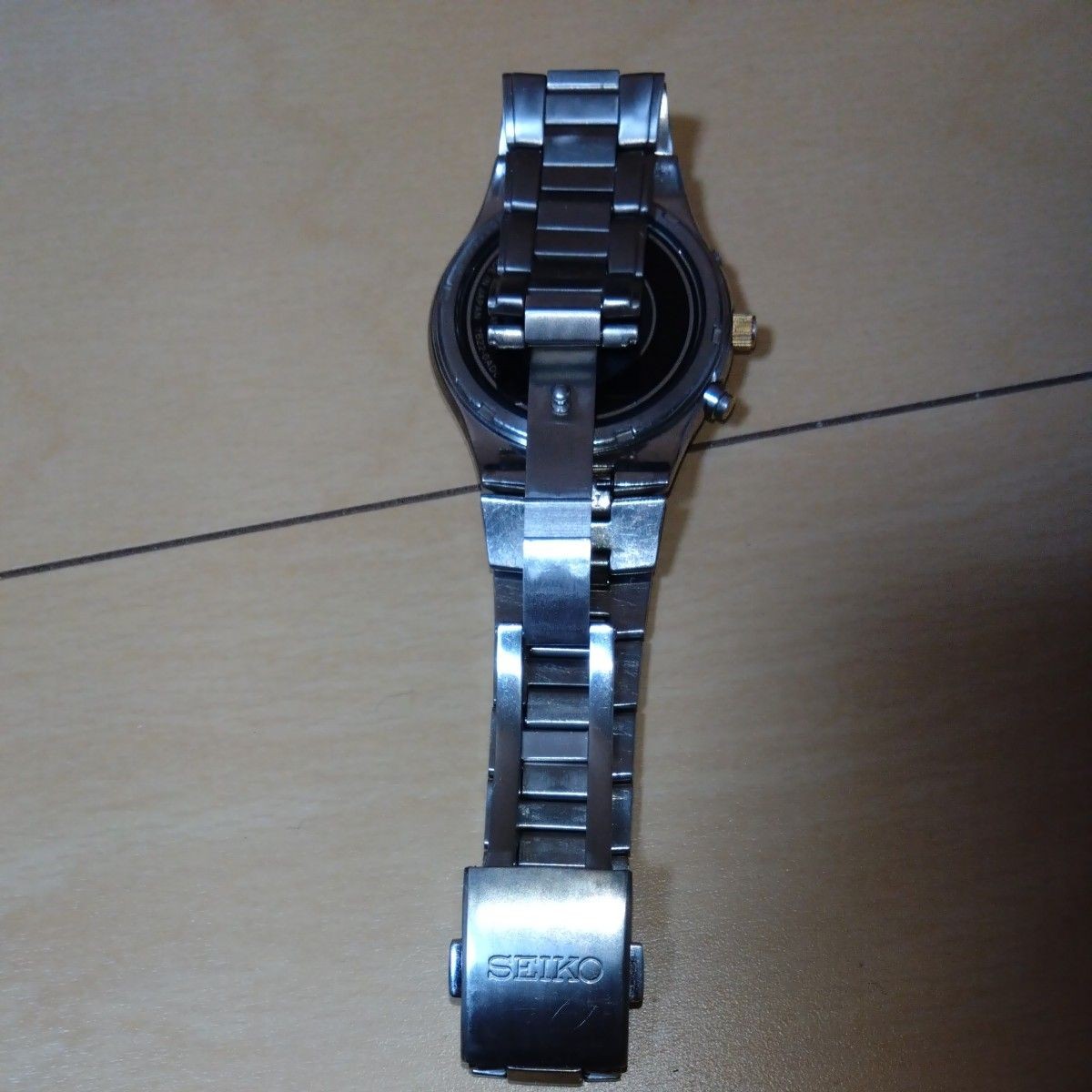 SEIKO 7B22-0AD0 Solar Radio Watch Titanium White Dial