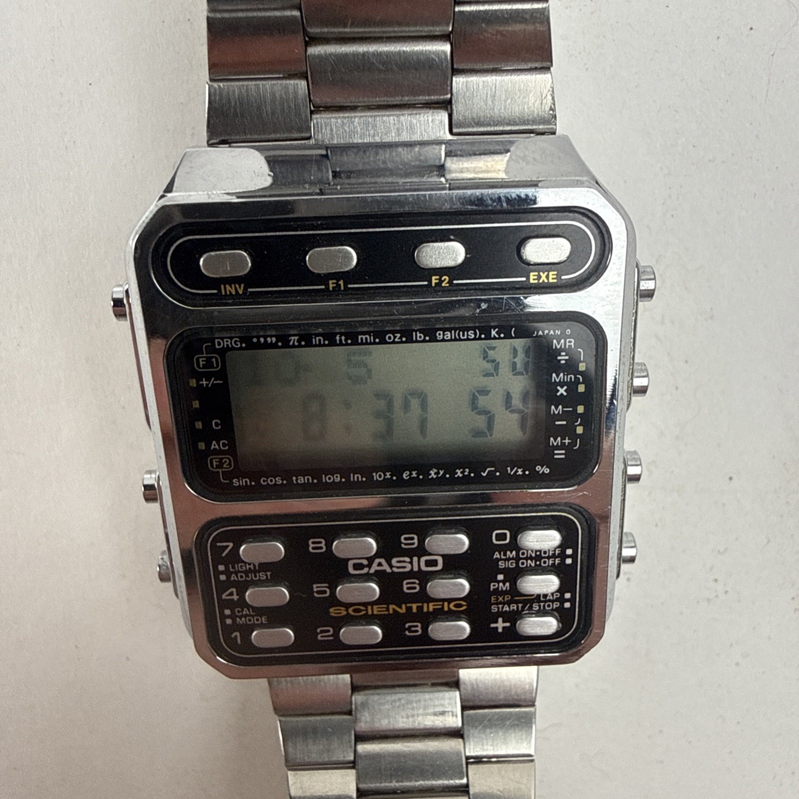 CASIO CFX-200 SCIENTIFIC CALCULATOR WATCH Module 197 Working Vintage