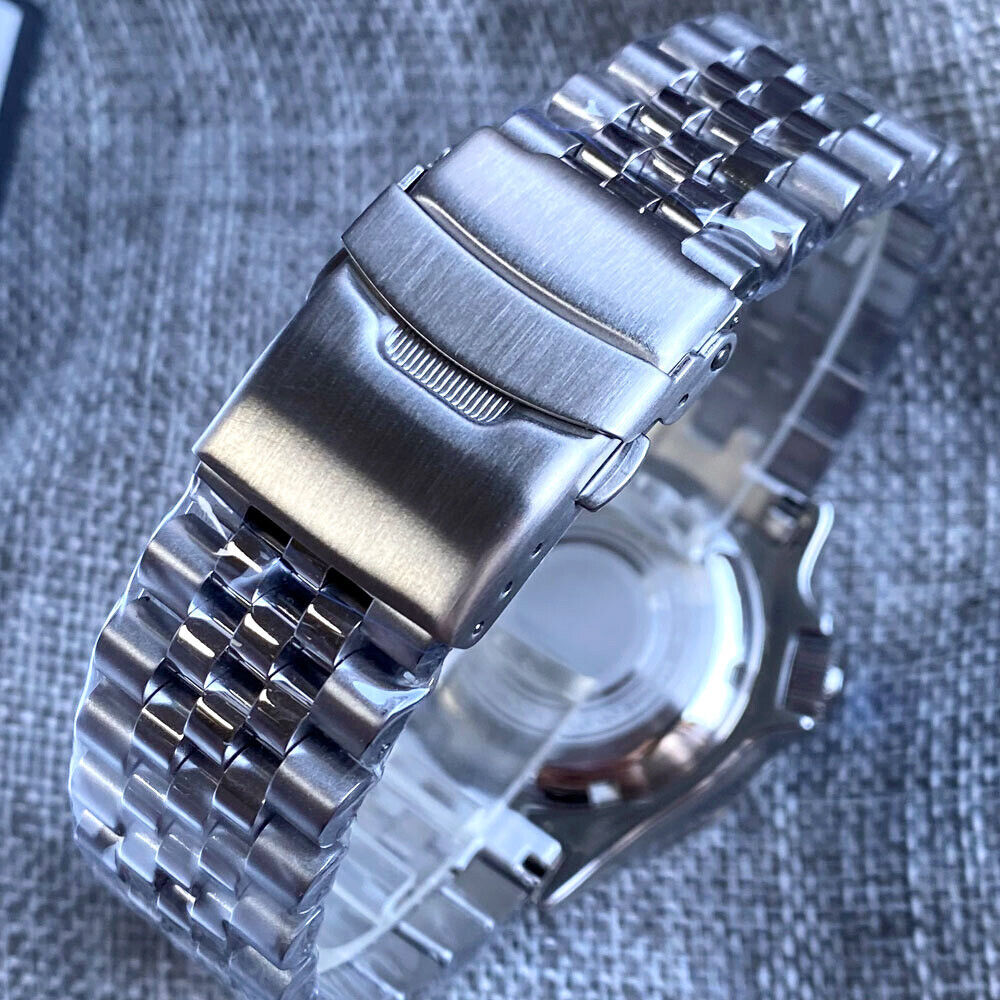 Tandorio 41mm Sapphire 20ATM Luminous Automatic NH35 Men Watch Steel Band Date