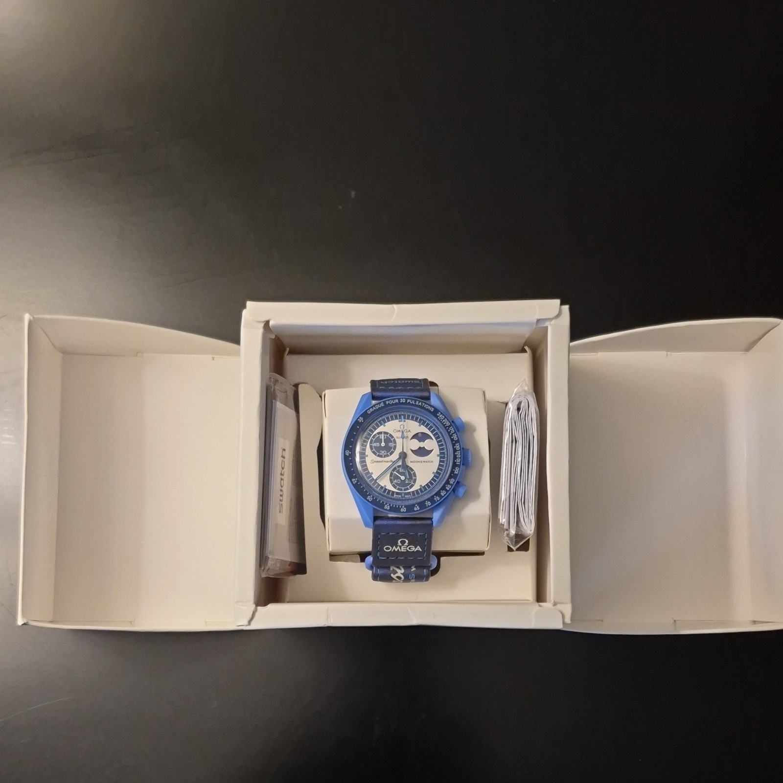 Swatch OMEGA x Swatch MoonSwatch Moonphase Blue Chronograph Quartz 42mm