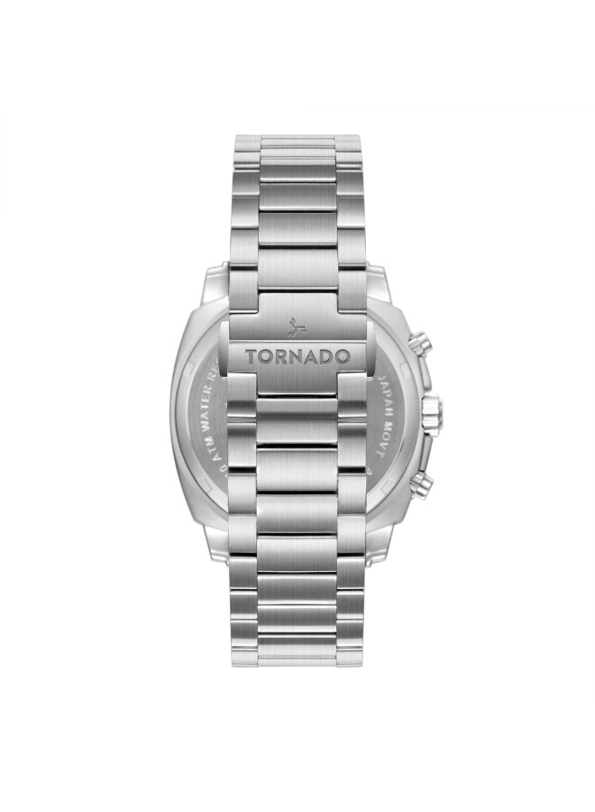 Tornado Men’s Chronograph Watch | Blue Dial, 42mm, 100 m (10 ATM)