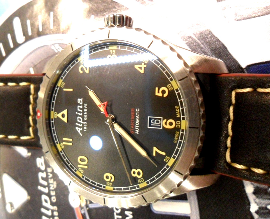 S/S Men’s Alpina Startimer Pilot 41.5 mm Swiss Automatic Watch AL525X4TS SP44/6