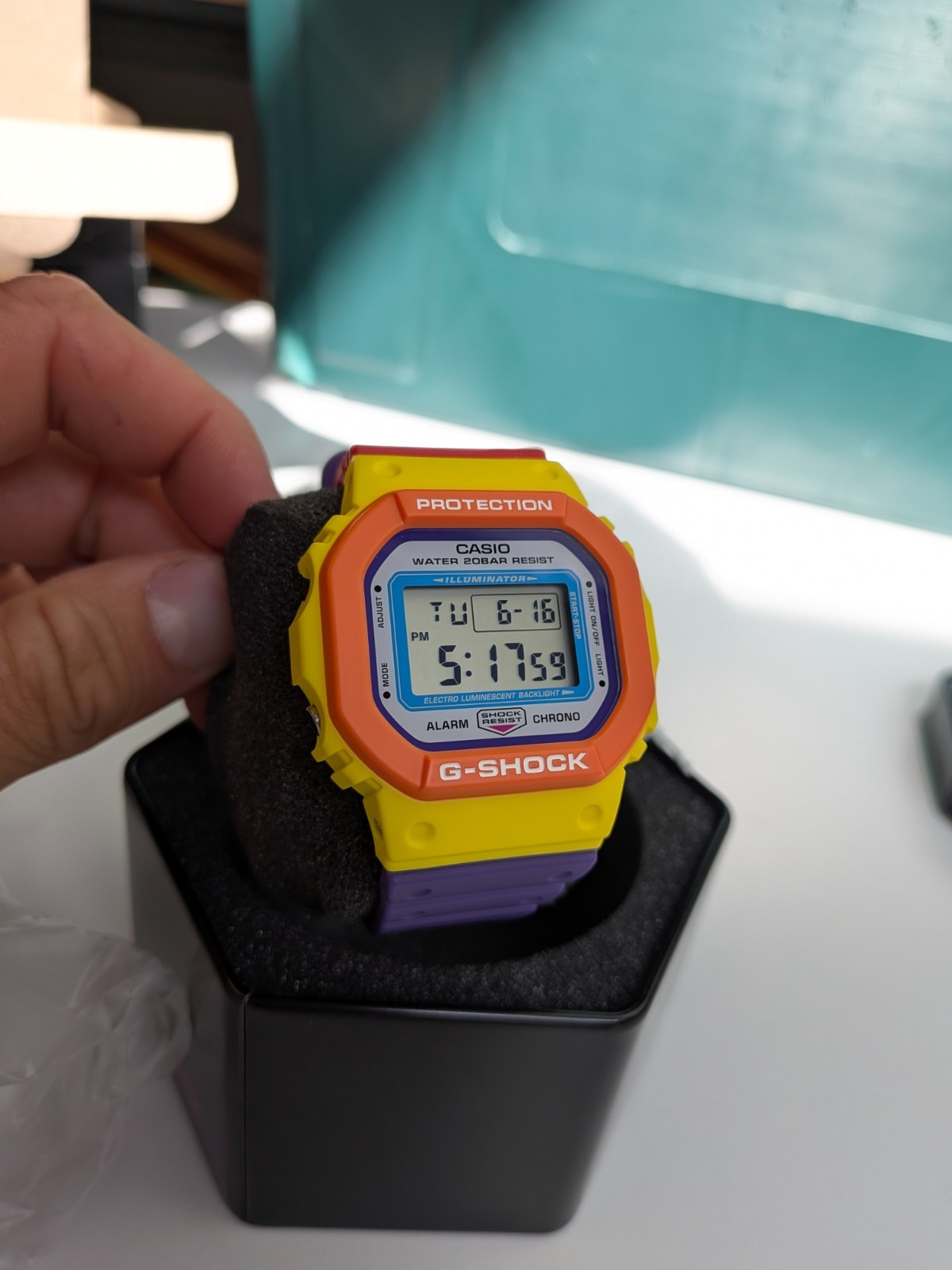 Limted Edition Casio G-shock Digital Unisex Watch Multicolour DW-5610DN-9 Pride