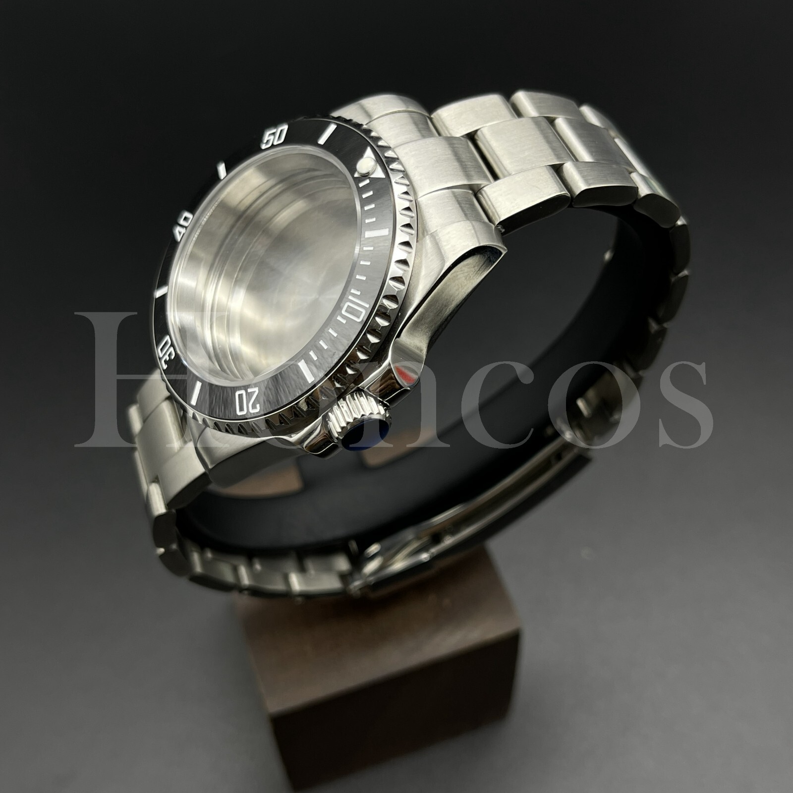 Custom Made MODS Watch Case and Bracelet Fits for NH34/35 Movement Silver BLK/WT