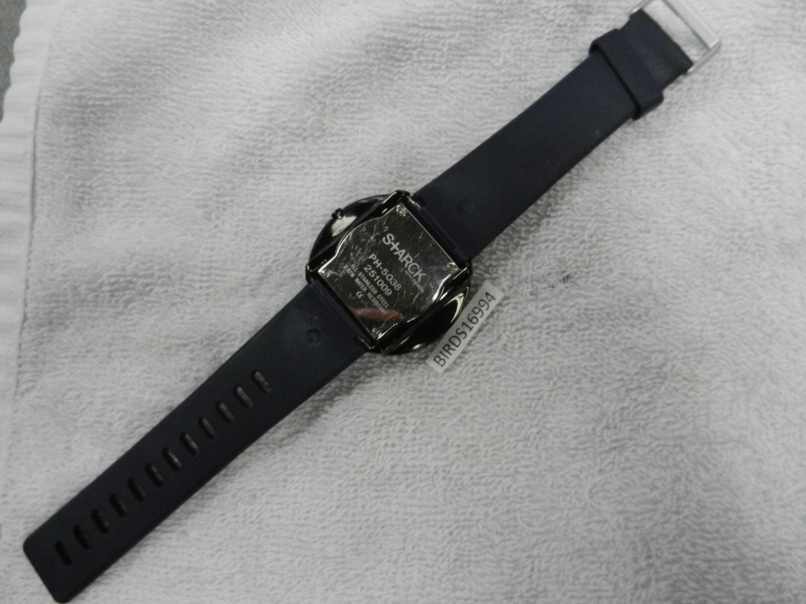 BLACK S+ARCK MYSTERY ROTATING DIAL WATCH CRAZY HOUR FUTURISTIC SPACE AGE PH-5038
