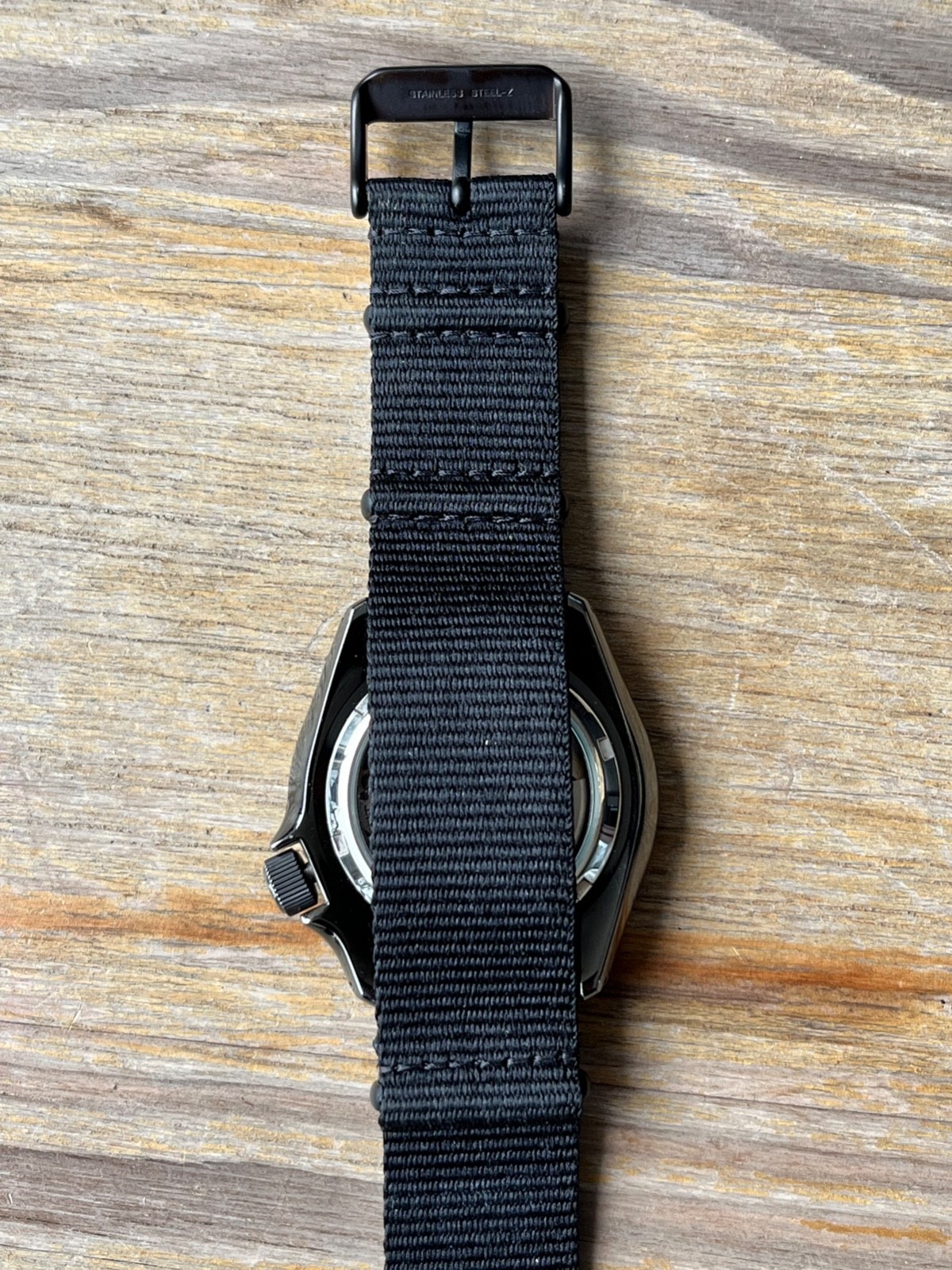 Seiko SRPD79K1 Automatic Black Dial 42mm 4R36 Nylon Strap Watch