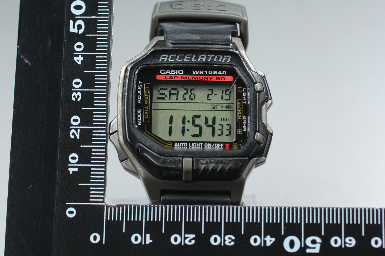 [Exc+5] Casio Accelator ACL-200 Black Quartz Digital Men’s Watch From JAPAN