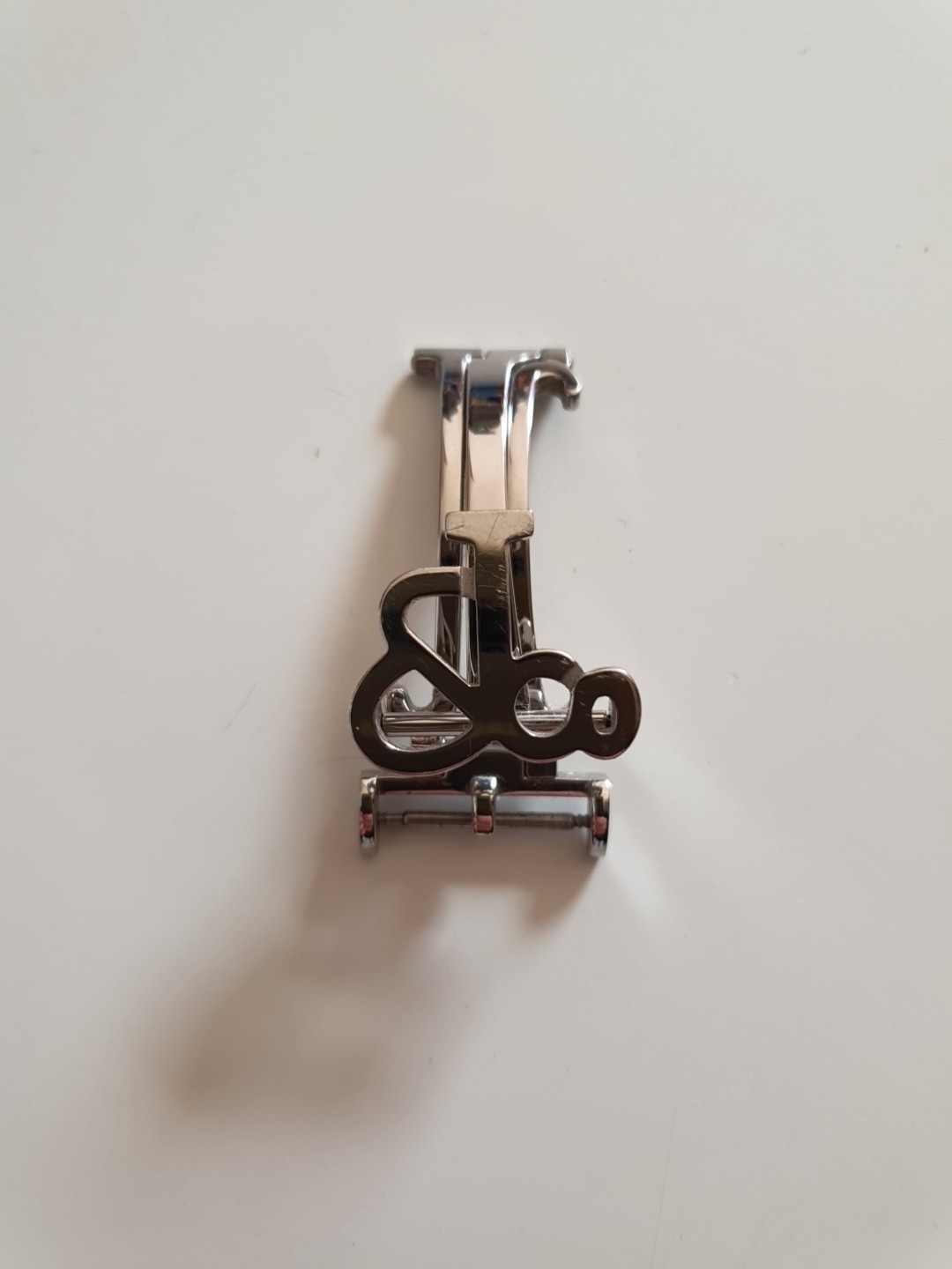 100% GENUINE JACOB & CO 18mm POLISHED STAINLESS STEEL DEPLOYMENT CLASP