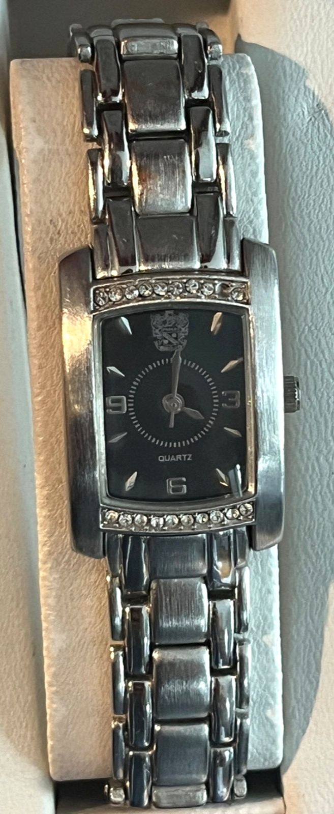 Paolo GUCCI PG873WB Steel Quartz Watch Missing Rhinestone MSRP 225