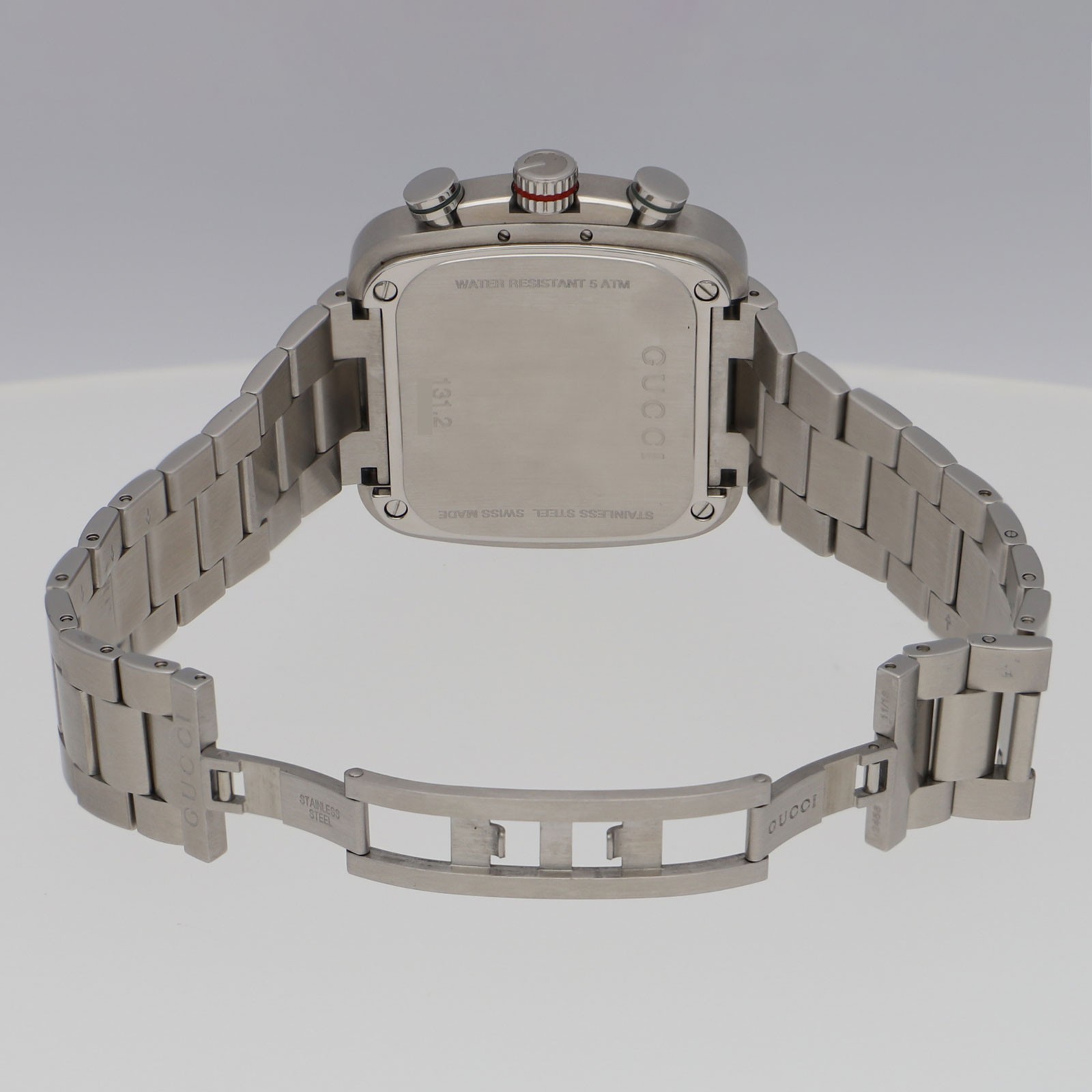 GUCCI YA131201 Coupe Chrono Silver Dial Quartz Stainless Steel Men’s