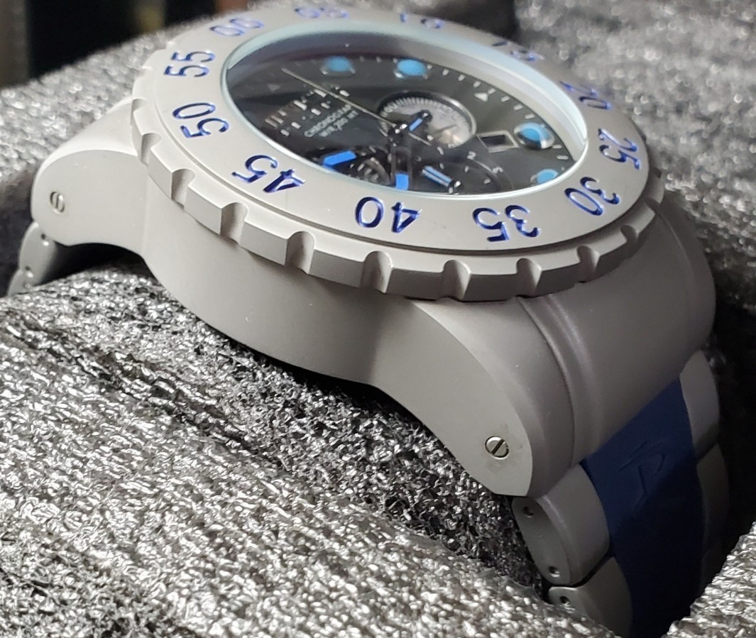 INVICTA RESERVE DIVER LEVIATHAN 0800 STAINLESS 200M 52mm MEN’S WATCH GRAY BLUE