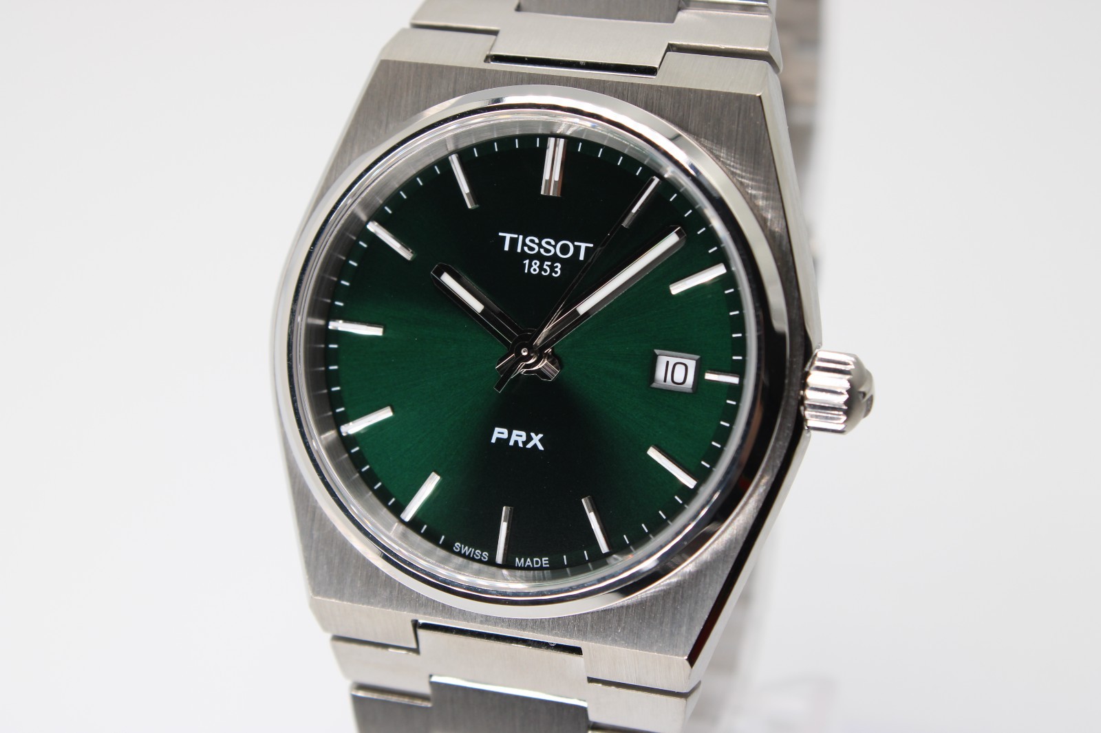 TISSOT PRX T137.210.11.081.00 Quartz Green Dial Unisex Watch 35MM