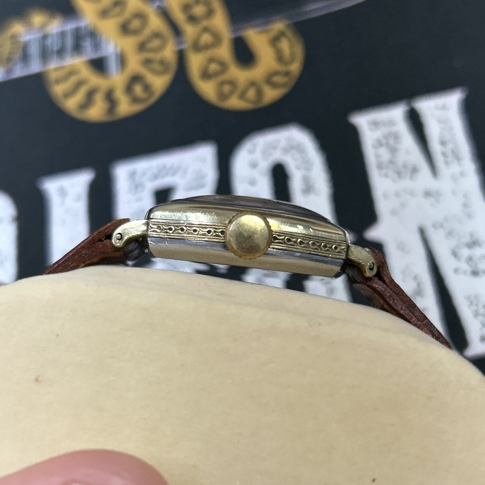 1926 Waltham Model 1907 Tonneau Shaped Grade 361 3/0s 15j Watch Running 10krgp