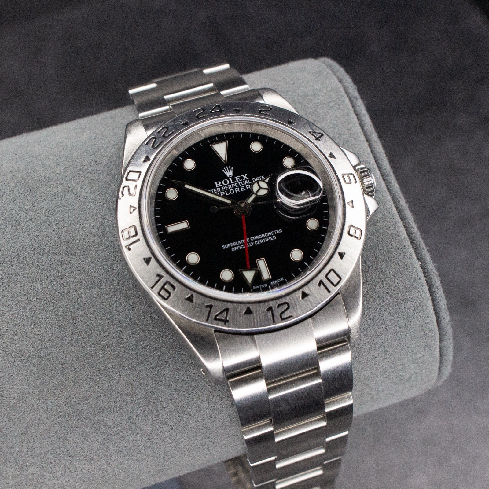 Rolex Explorer II 16570 40mm 24 hour GMT Black Dial P Serial 2000