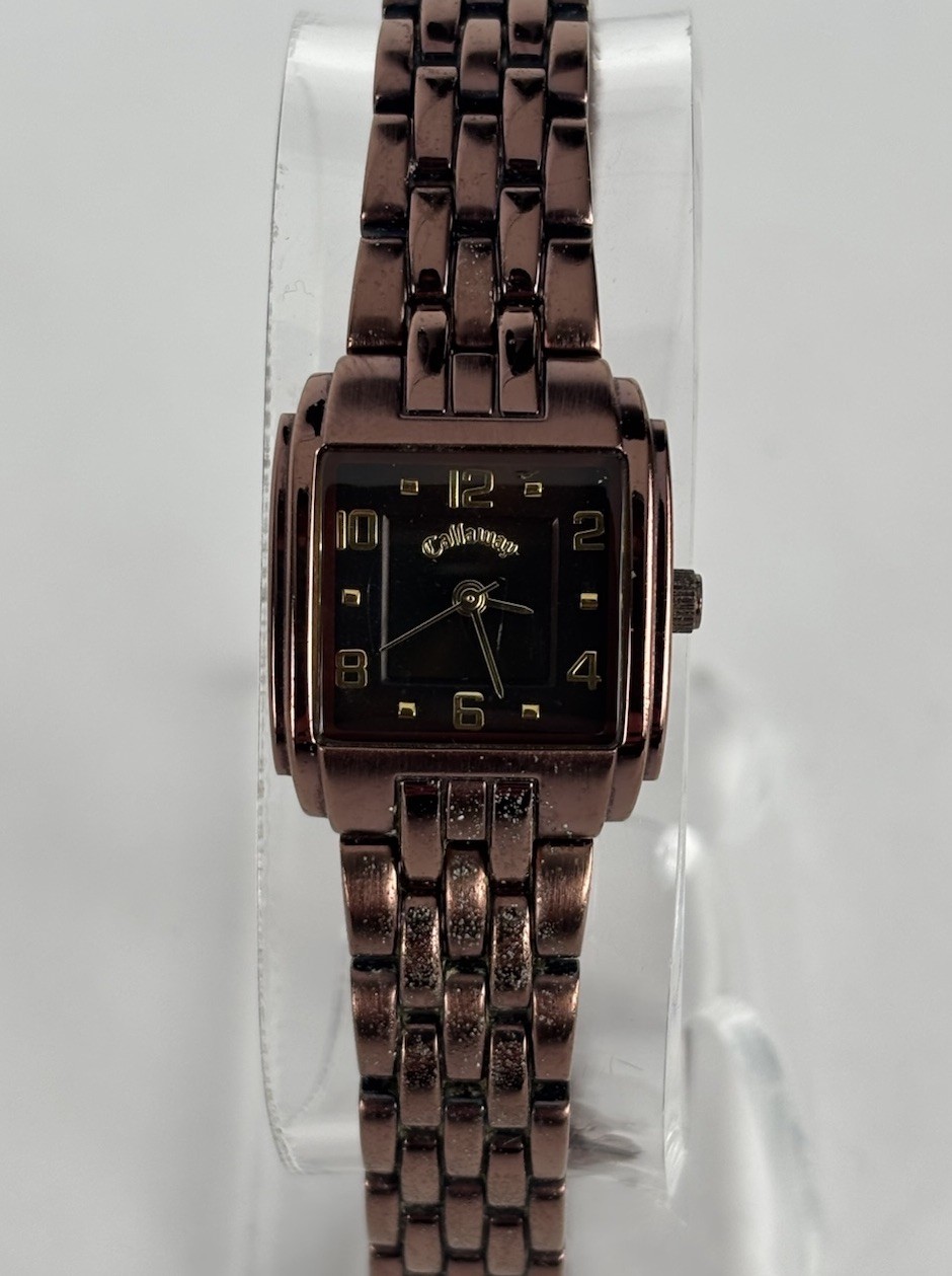 Callaway Golf FMDCY201 20mm Bronze Tone Quartz Watch w/Bracelet & New Battery