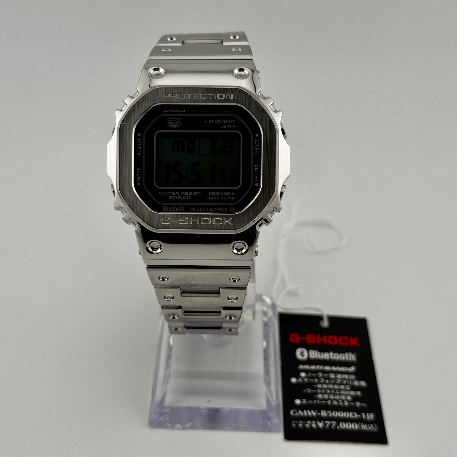 CASIO G-SHOCK GMW-B5000D-1JF Full Metal Bluetooth Digital Solar Quartz Watch