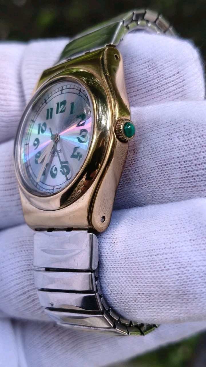 Vintage Watch Swatch Irony Multicolour Dial Stainless Steel AG1993 Works