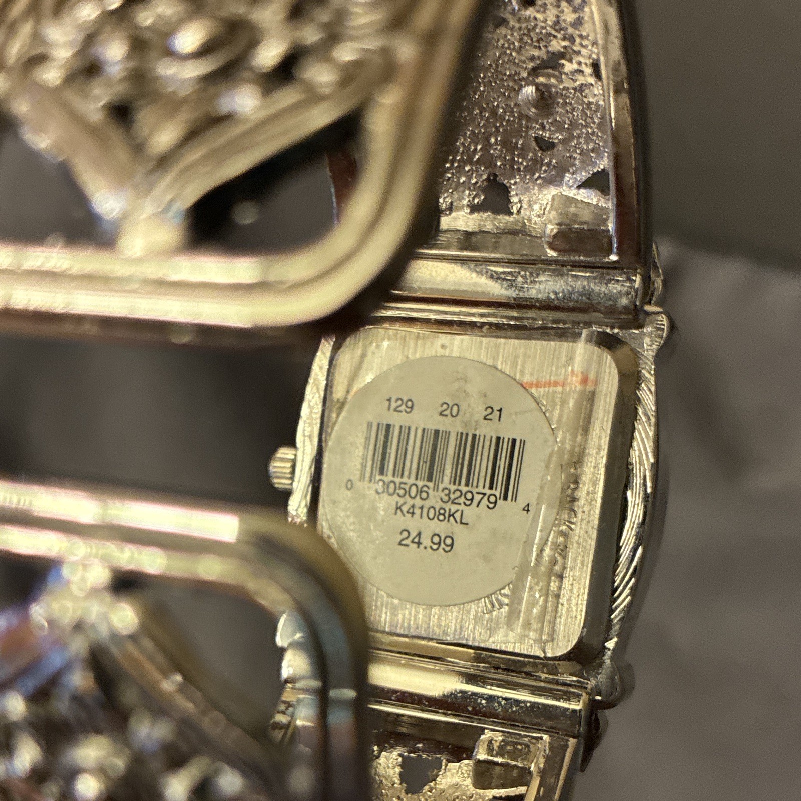 Vivani Women’s Quartz Analog Silver Tone Cuff Bracelet Rectangle Watch