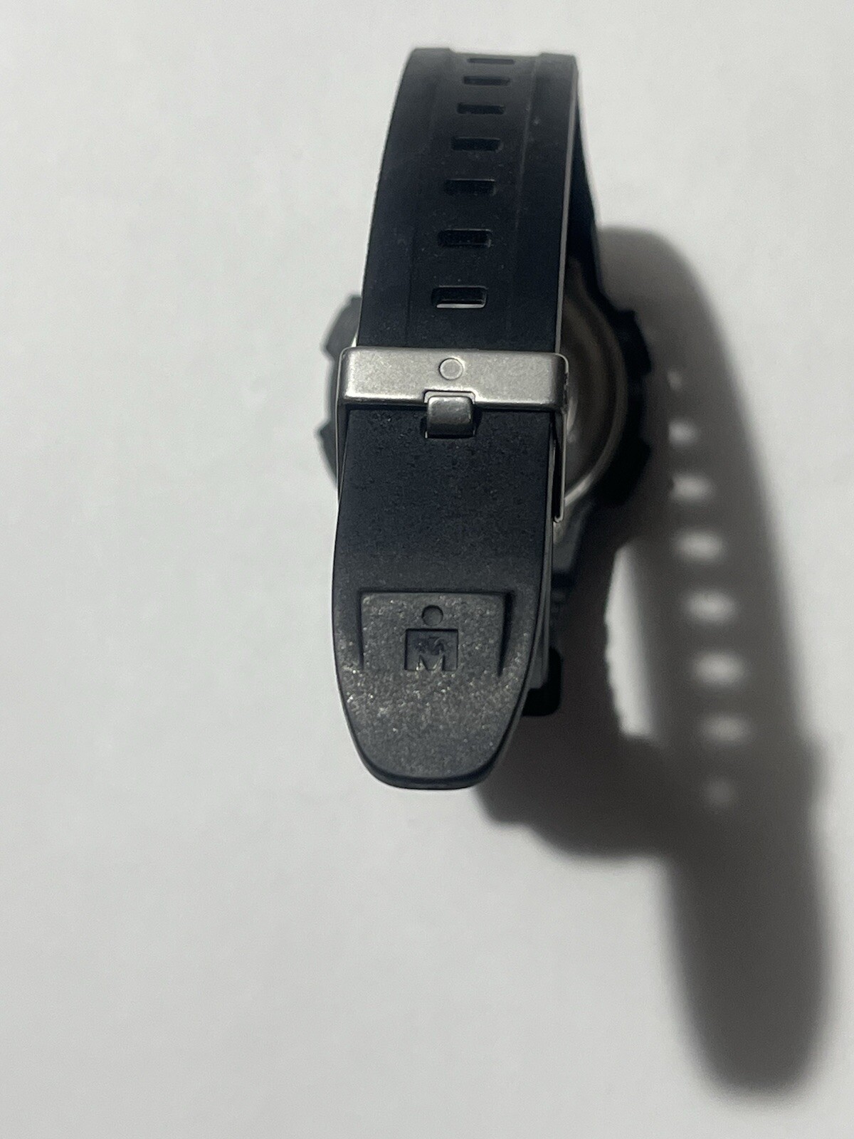 Timex 854 Black Plastic Resin Digital Quartz Men’s Watch Unisex Timer Indiglo
