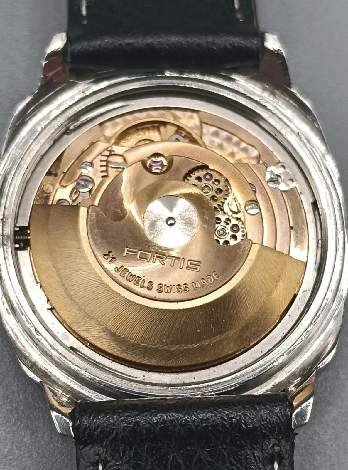 Vintage 1960s Fortis TrueLine 21 Jewel Automatic Swiss Date Mens Classic Working