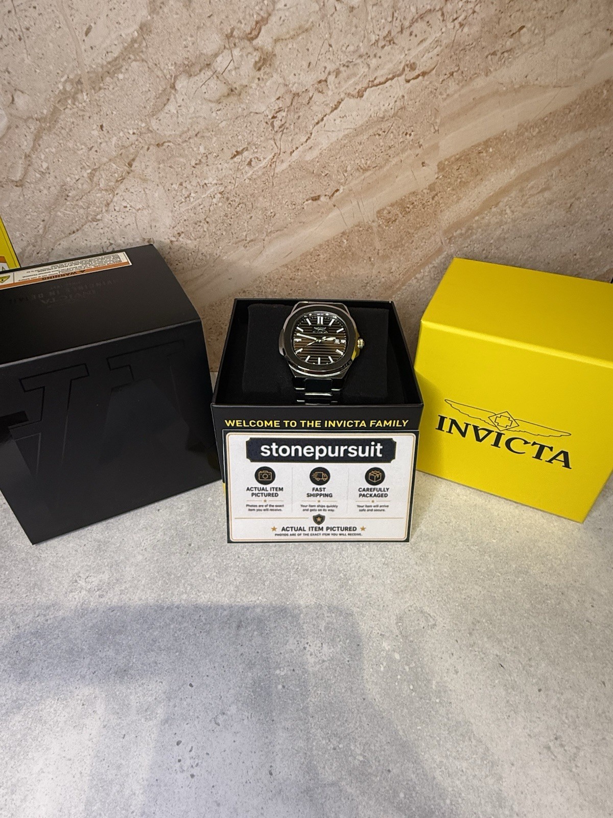Invicta Speedway 41mm Rare Brown Dial Stainless Steel Date Watch Brand New
