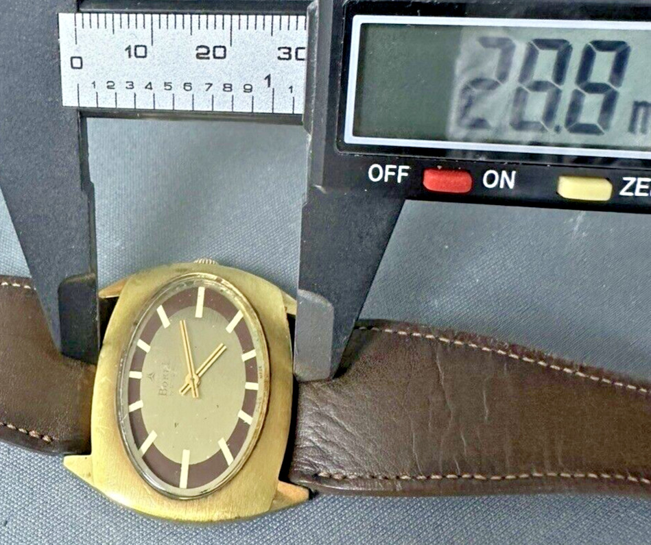 Ernest Borel synchorn Watch oval dial unisex RARE SHAPE!!!! running