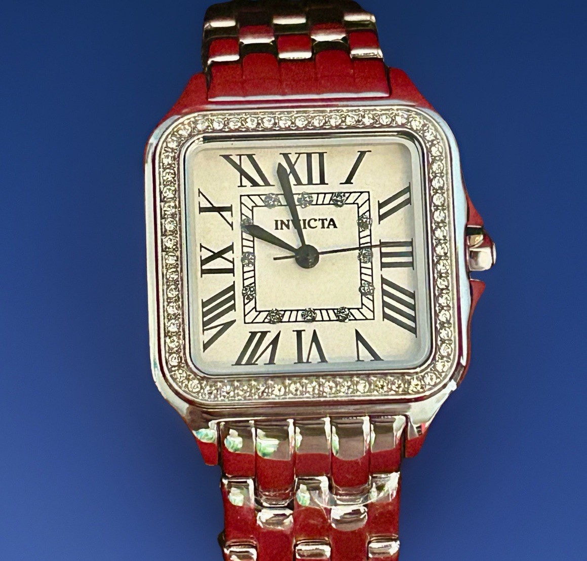 Invicta Angel, WR 30m, 28mm, 7” Wrist, New/Box/3yr Wnty, Stainless Steel (48994)