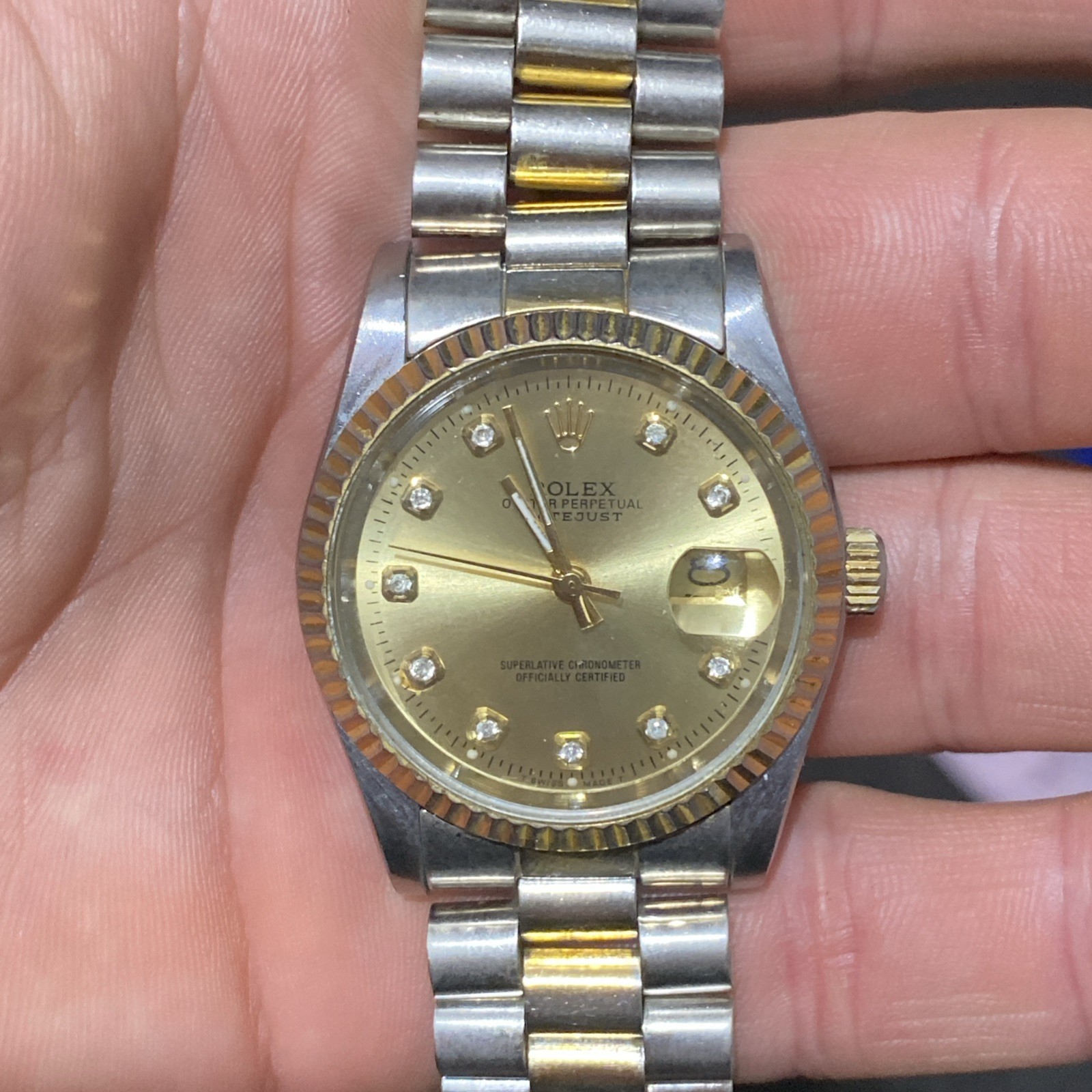 Rolex Datejust Champagne Men’sWatch – 16013