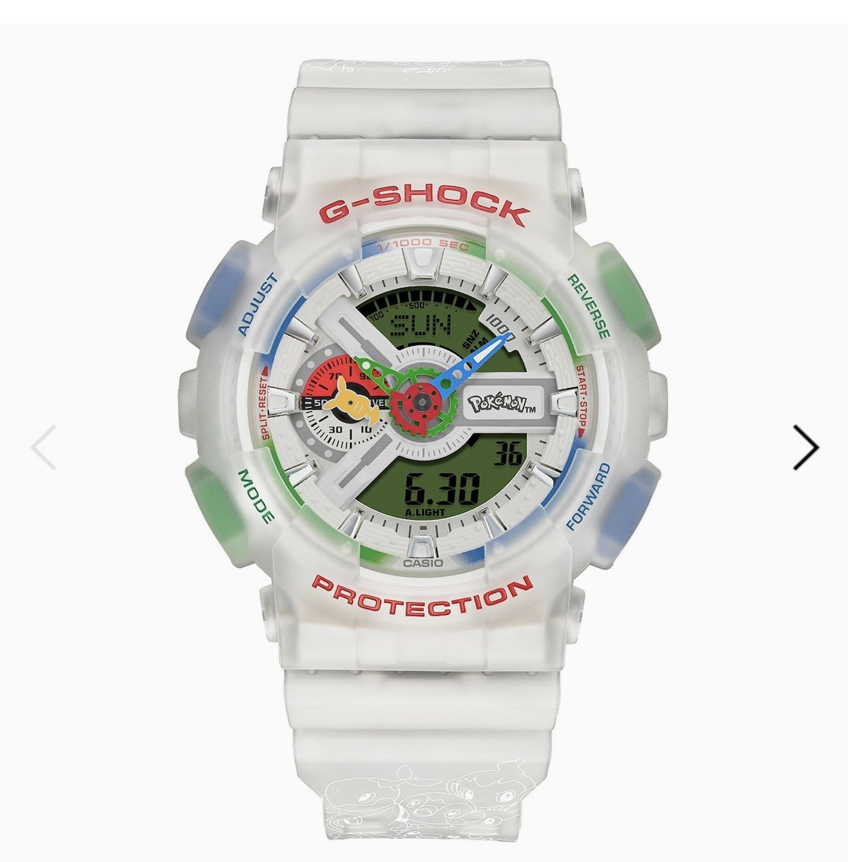 Limited 2026 CASIO Pokemon x G-SHOCK Collab Watch Model GA-110PKM-7ACR PRESALE