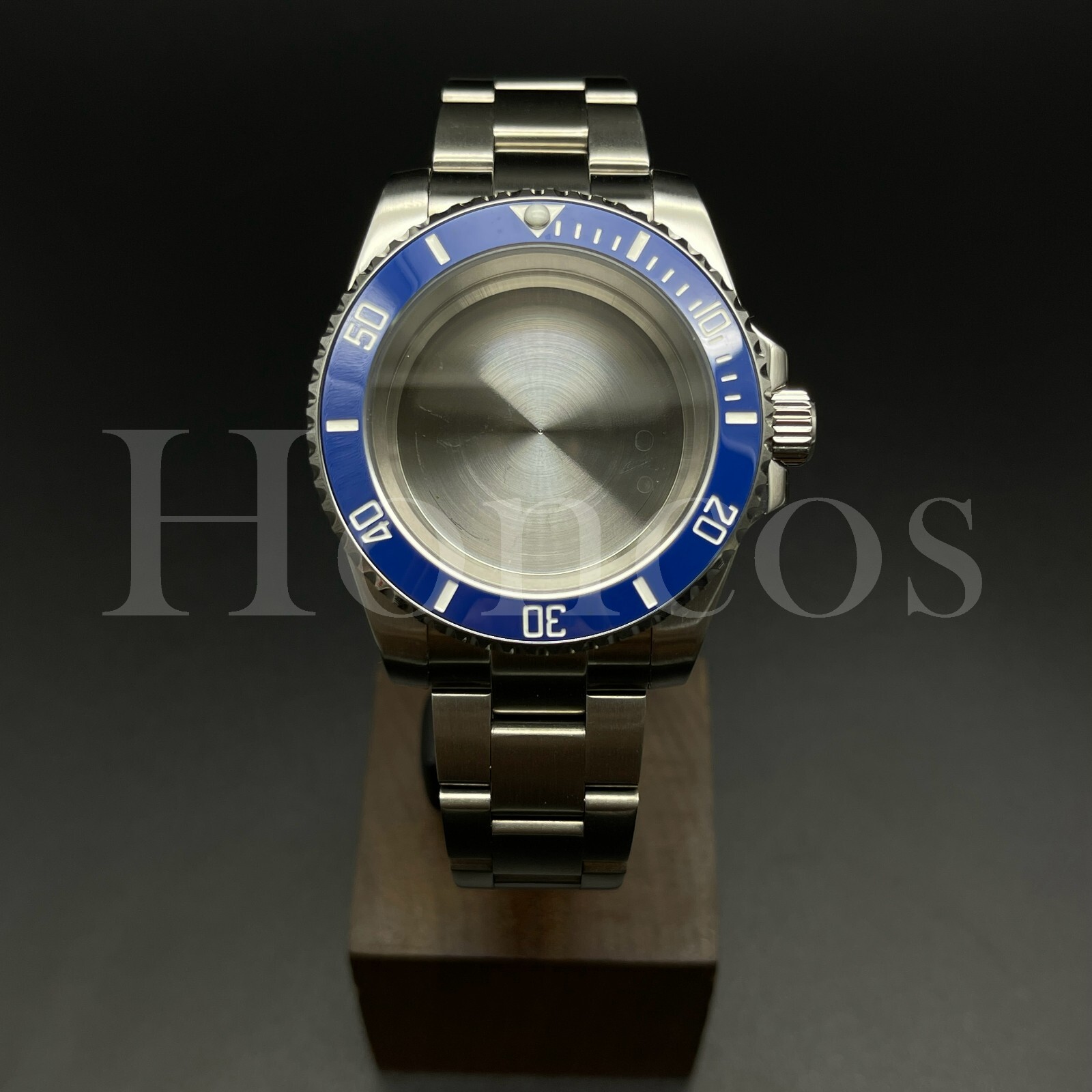 Custom Made MODS Watch Case and Bracelet Fits for NH34/35 Movement Silver BL/WT