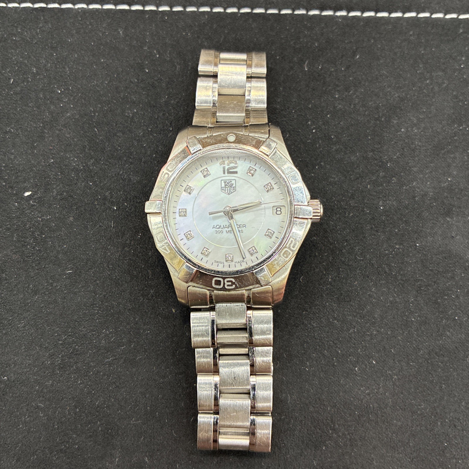NEW TAG HEUER AQUARACER WAF1312 DIAMOND MOTHER PEARL LUXURY LADIES WATCH