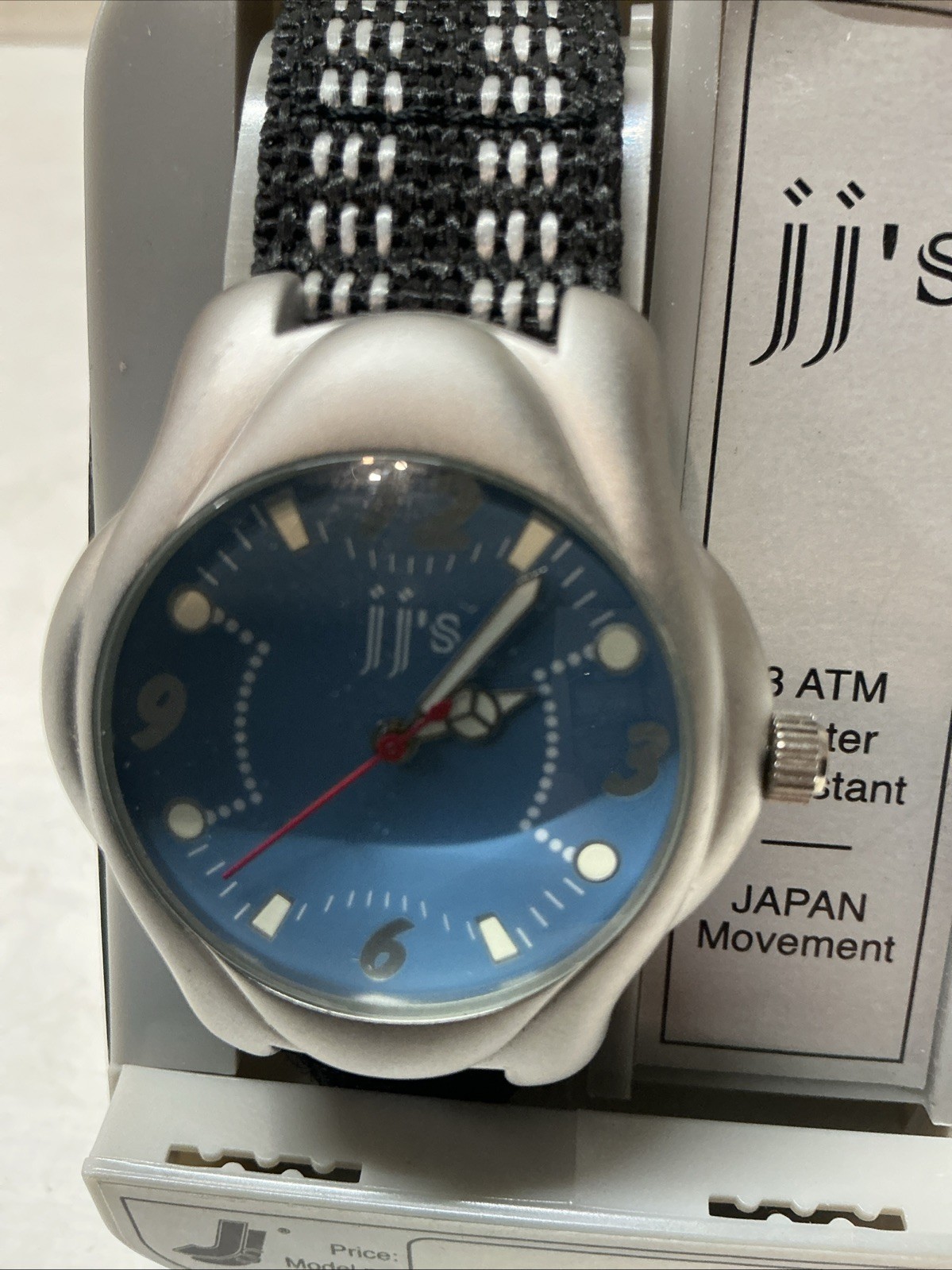 Vintage JJ’s Watch Model NL0081 Y2K Cyber Futuristic Blue Dial Japan Movt NIB