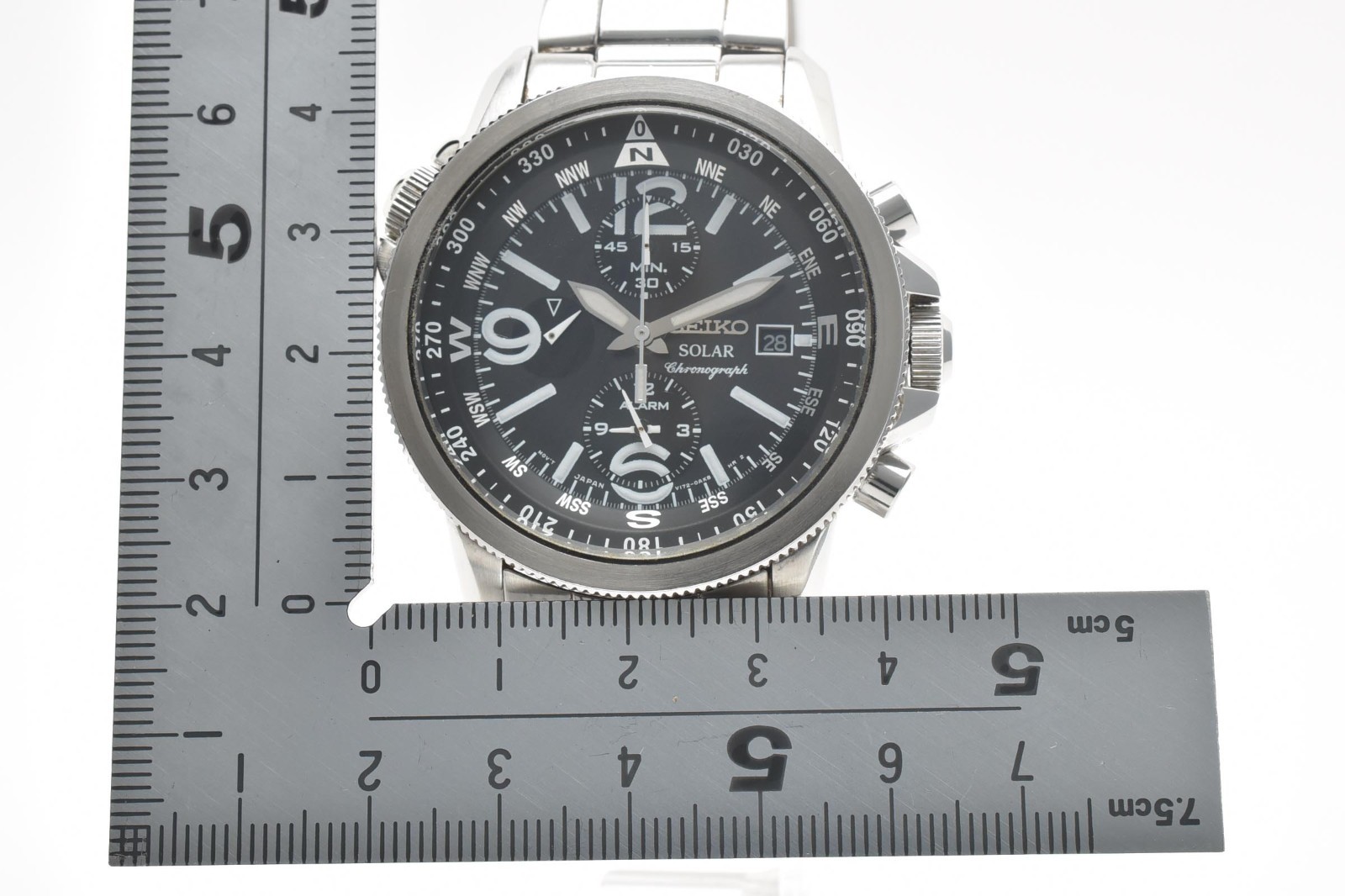 ▶️Seiko Prospex Sky Solar Chronograph V172-0AG0 Black Dial Pilot 2013 Men’s