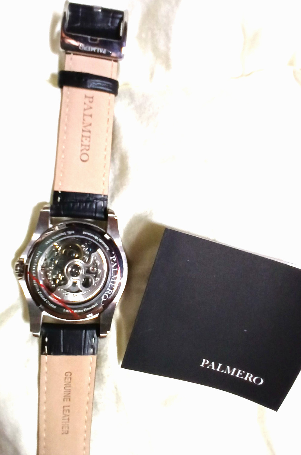 Palmero Caron Skeleton Automatic Watch – Black Dial and Black Strap