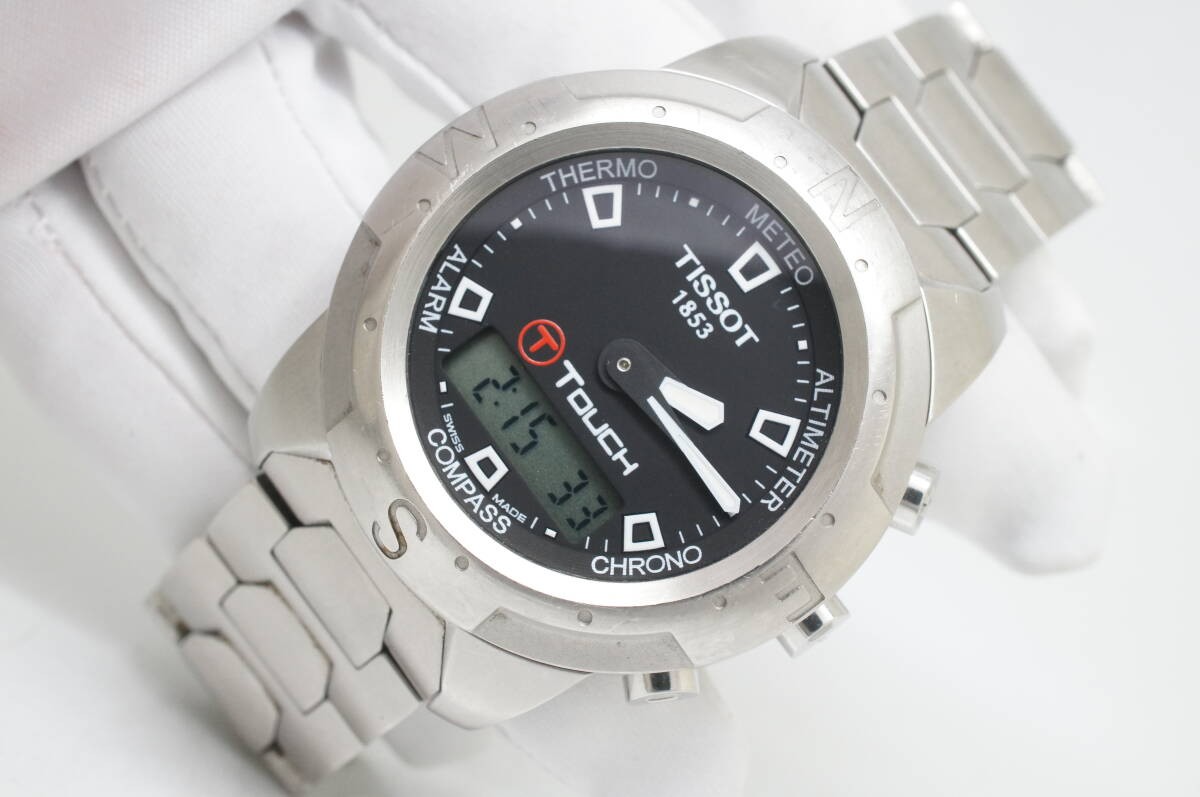 TISSOT T-Touch Z251 351 Digital-Analog Quartz Stainless Steel Black Wristwatch