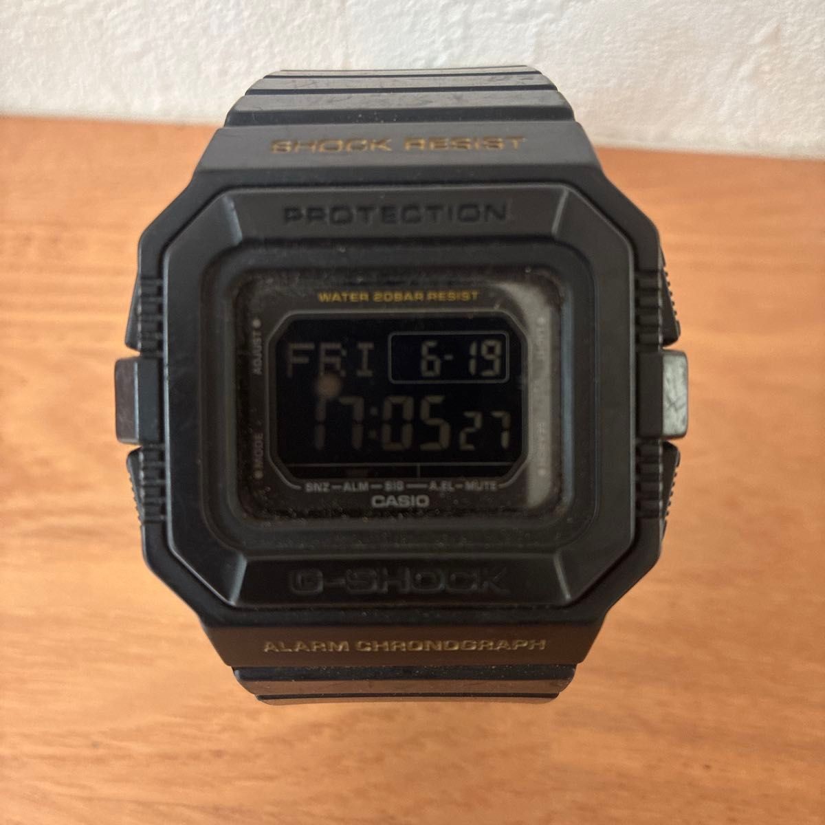 CASIO G SHOCK GW 5500 radio wave tough solar wristwatch black