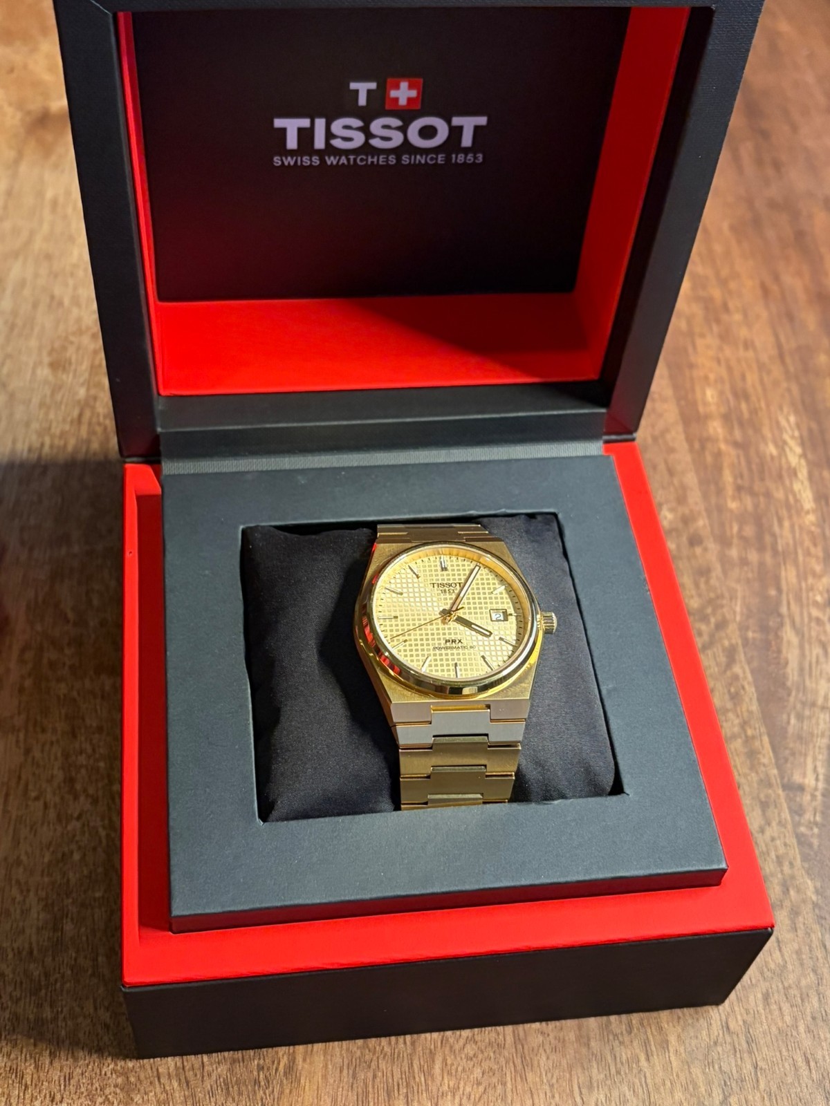 Tissot prx powermatic 80 gold band and gold dial – 40mm- T137.407.33.021.00-