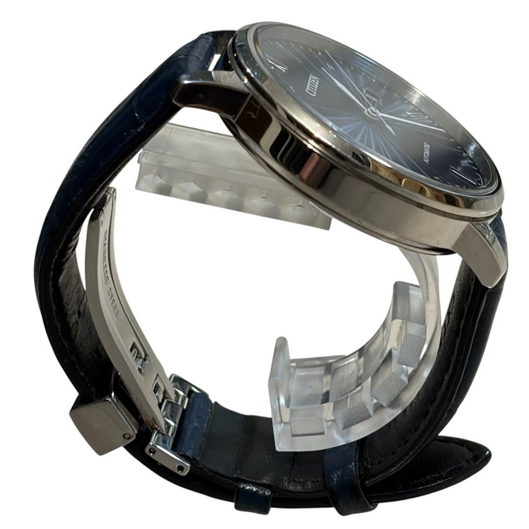 CITIZEN NJ0080-17L Mechanical Analog Watch Navy Box