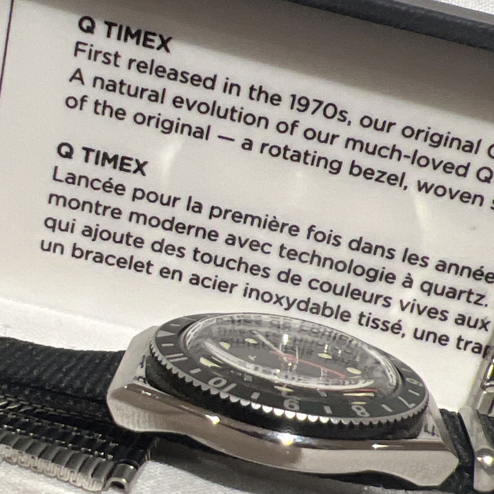 Timex Q Timex Mens Watch Reissue 38mm Stainless Steel Nato Strap TW2U60900 -F430