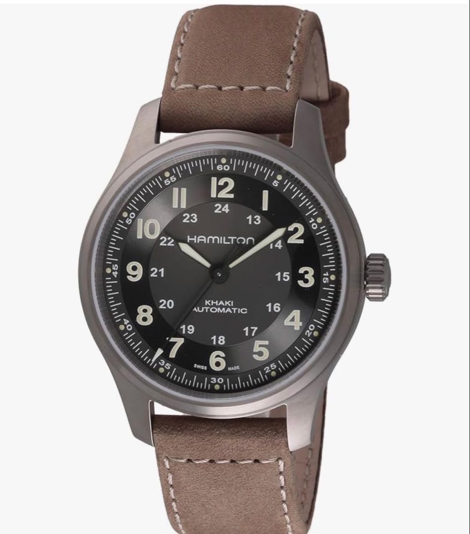 Near Mint Hamilton Khaki Field Titanium 42mm H70545550 H-10 80H Auto Full Set JP