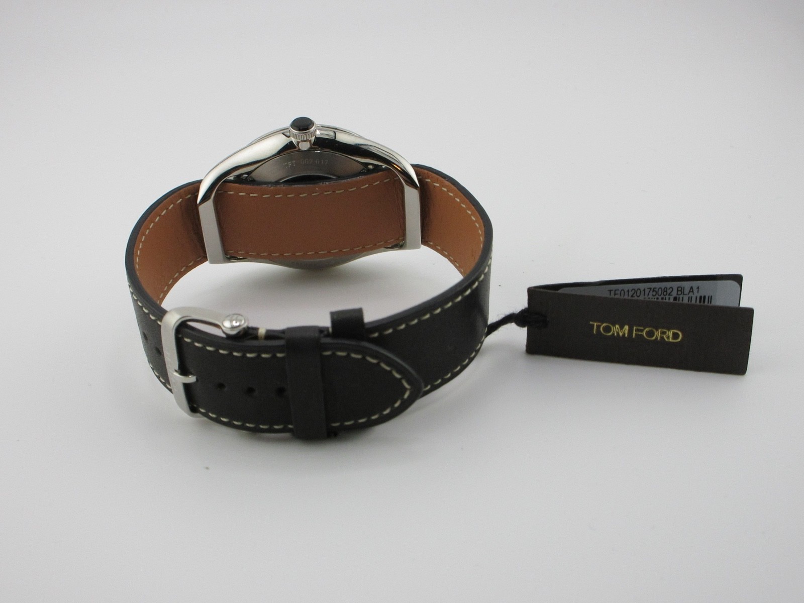 TOM FORD Automatic Watch N.002 Black Dial with Leather Band