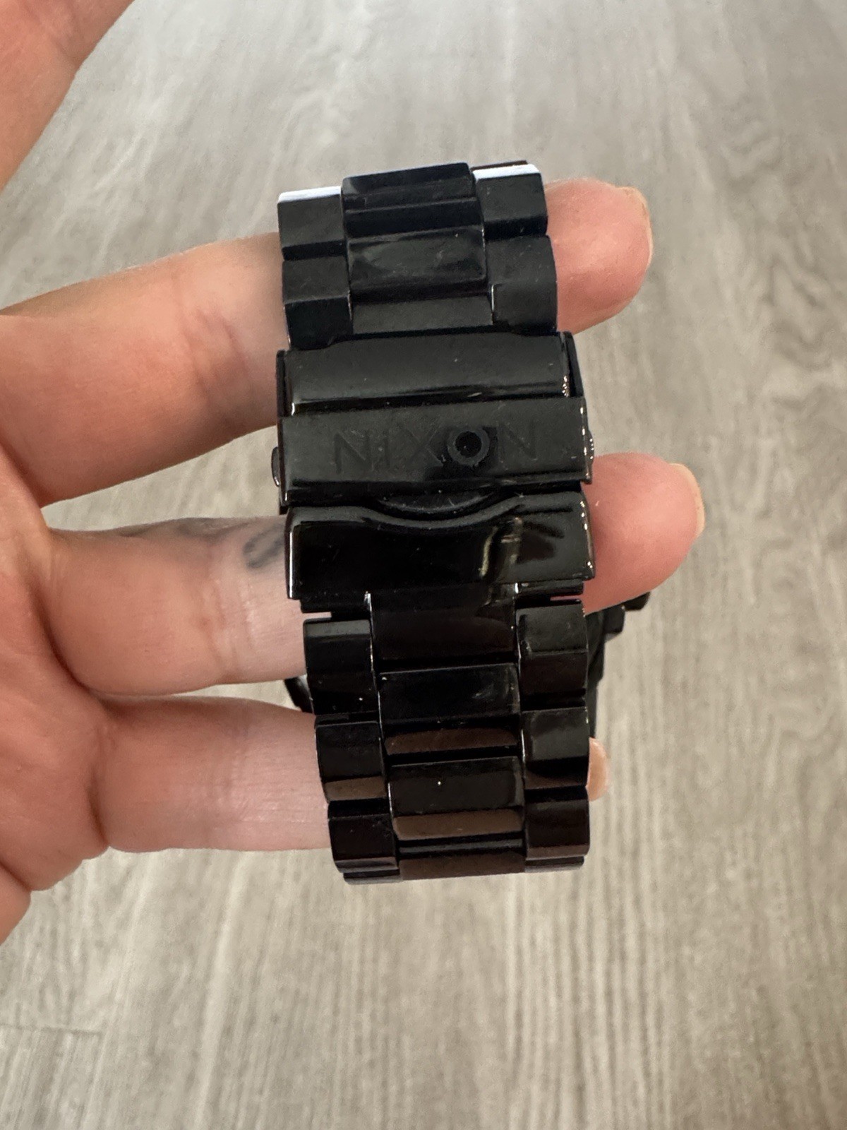 Nixon The Corporal Take Charge Quartz 48mm Black SS Gold Dial 100m