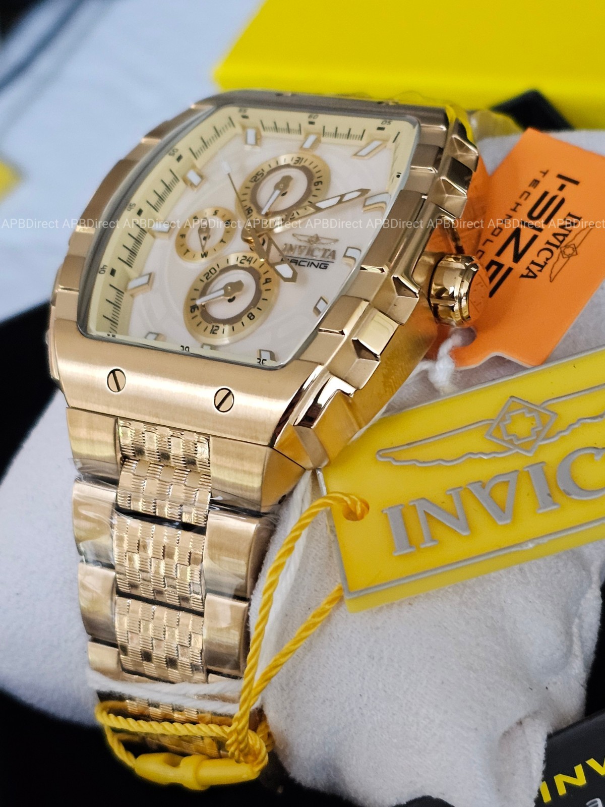 Invicta – S1 Rally – Gold Case & Bracelet Multifunction Quartz Mens Watch